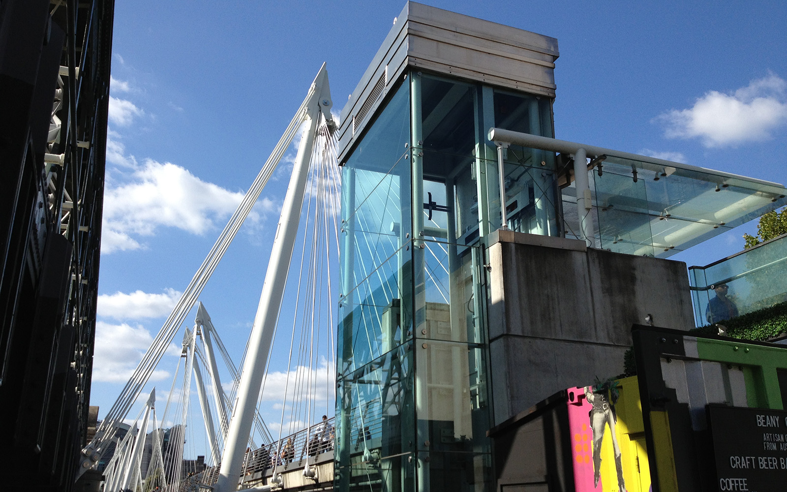 Hungerford Bridge And Golden Jubilee Bridge 5 September 2015