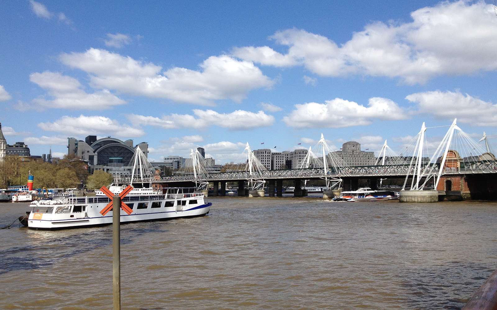Hungerford Bridge and Golden Jubilee Bridge